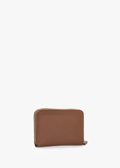 Hot VALENTINO BAGS Zero II Cuoio Zip Around Purse