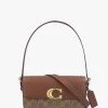 Online COACH Zoe Signature Coated Canvas Tan Caramel Shoulder Bag